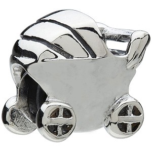 Chamilia - Sterling Silver baby Carriage Bead
