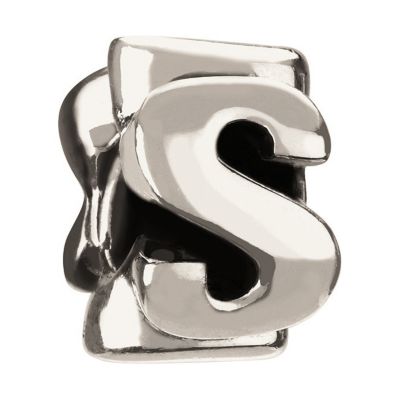 Chamilia - sterling silver letter S at Ernest Jones