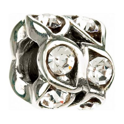 Chamilia - silver paisley crystal bead - Product number 8342334