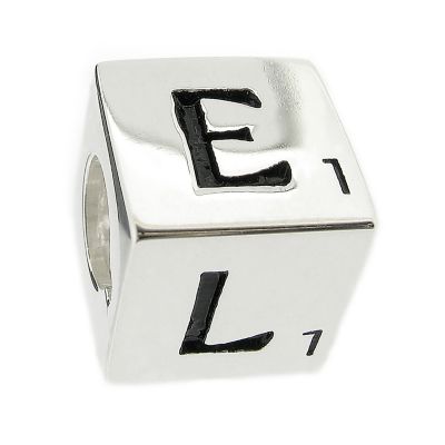 Sterling Silver Scrabble Bead