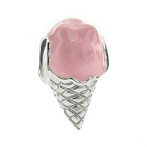 Truth Sterling Silver Pink Ice Cream Bead