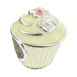 Truth - Sterling Silver Cream Cupcake Bead