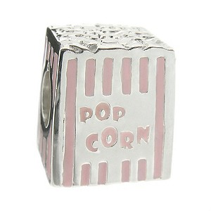 Sterling Silver Pink Popcorn Bead