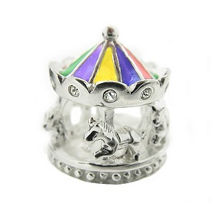 Sterling Silver Carousel Bead