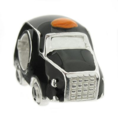 Sterling Silver Black Cab Bead