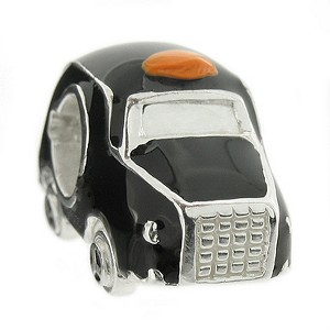Sterling Silver Black Cab Bead