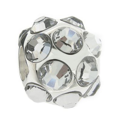 Truth Sterling Silver White Crystal Ball Bead - Product number 8347921