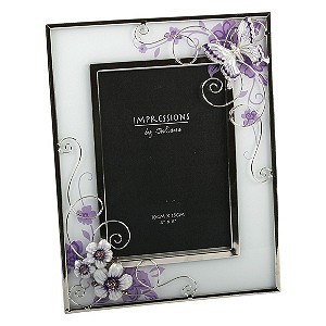 The Juliana Collection Juliana Range Purple Butterfly and Flower Frame