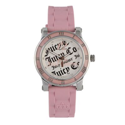 Juicy Couture HRH ladies' stainless steel pink strap watch