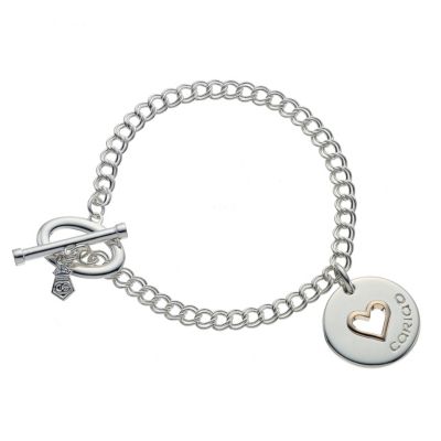 Clogau Gold Silver and Rose Gold Take My Heart Bracelet - Product number 8355061