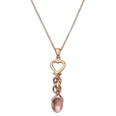 Clogau 9ct Yellow and Rose Gold Lovespoon Pendant - Product number 8355223