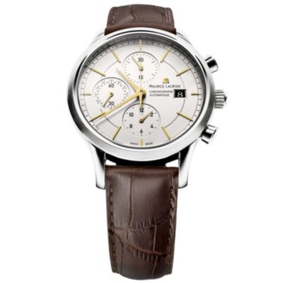 Maurice Lacroix men's brown strap chronograph - Product number 8357234