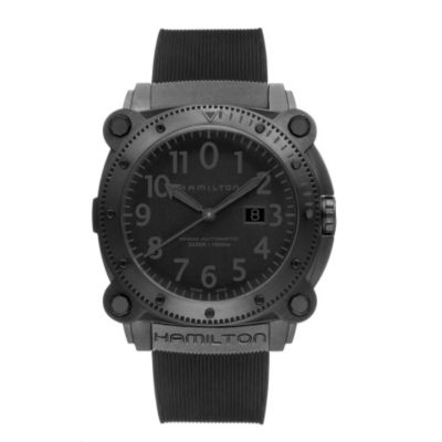 Hamilton black strap watch