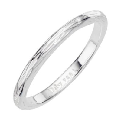 Daisy Chiffon sterling silver stacker ring Size L - Product number 8363544