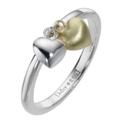 Daisy Snap Dragon sterling silver stacker ring Size P - Product number 8364613