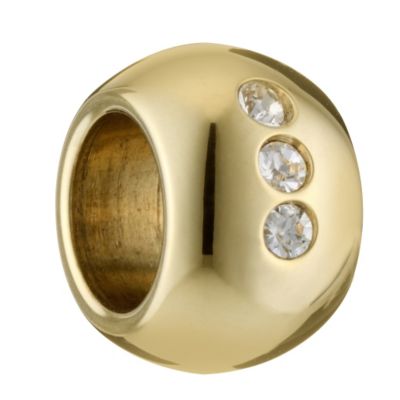 Spartan Shield yellow coloured & crystal bead - Product number 8365768
