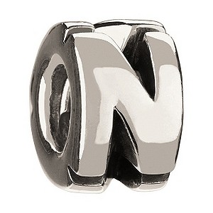 Chamilia - Sterling Silver Letter N Bead
