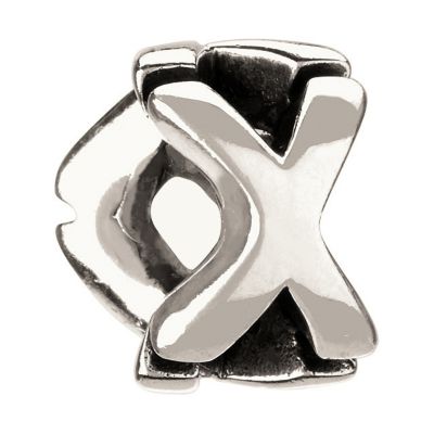 Chamilia - Sterling Silver Letter X Bead