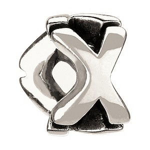 Chamilia - Sterling Silver Letter X Bead