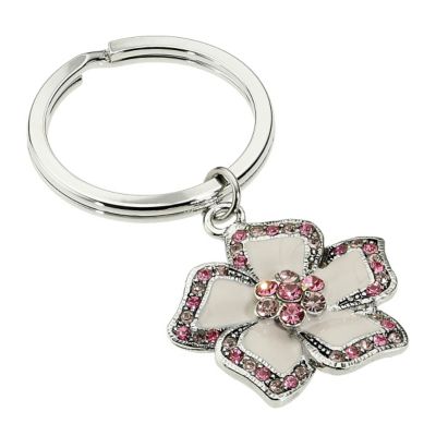 Pink Flower Key Ring - Product number 8371423