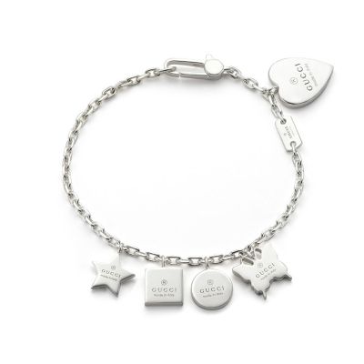 Gucci Trademark charm bracelet in sterling silver. - Product number 8372055