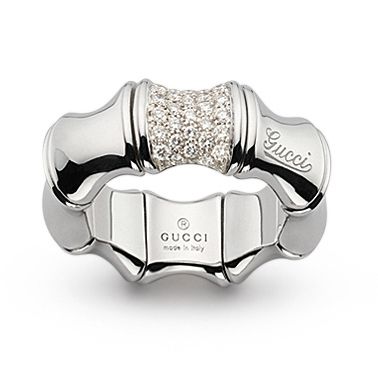 Gucci 18ct white gold diamond ring