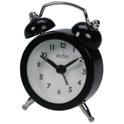 H Samuel Eko Black Alarm Clock