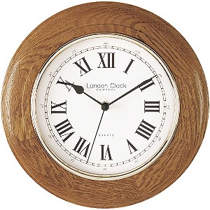 H Samuel Wood Case Wall Clock