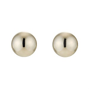 9ct Gold 4mm Andralok Ball Stud Earrings