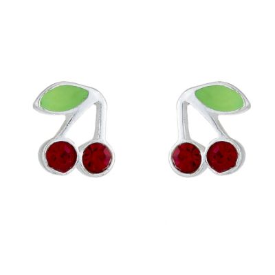 H Samuel Sterling Silver Crystal Childrens Cherry