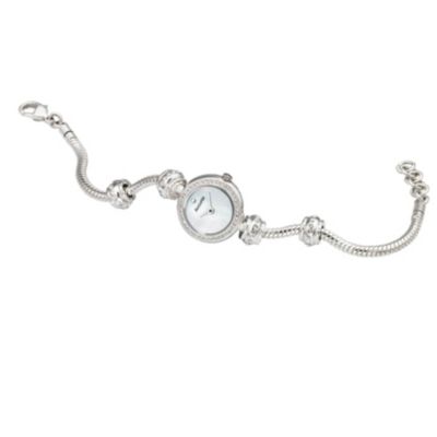 Accurist ladies' stone set charm bracelet watch - Product number 8406111