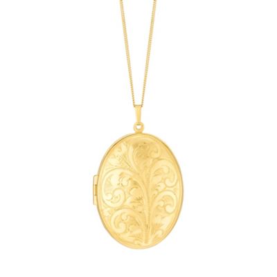 Unbranded 9ct Rolled Gold Oval 40mm Locket