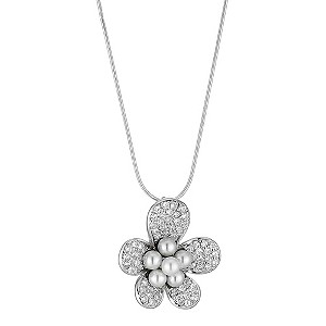 Silver Cultured Freshwater Pearl Flower