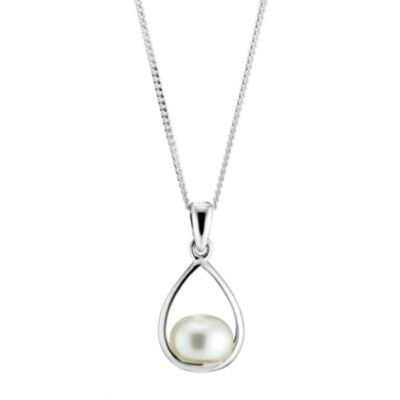 Sterling Silver Cultured Freshwater Pearl Drop Pendant - Product number 8406650