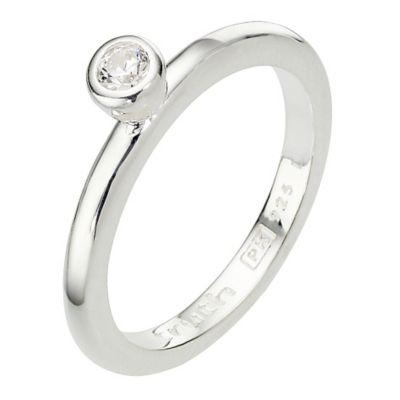 Truth Clique Sterling Silver Cubic Zirconia Ring - Size L - Product number 8407320