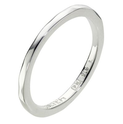 Truth Clique Sterling Silver Band Ring - Size P