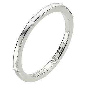 Truth Clique Sterling Silver Band Ring - Size P