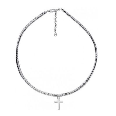 Emporio Armani men's stainless steel cross necklace - Product number 8412669
