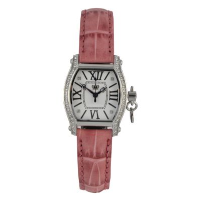 Juicy Couture Mini Dalton ladies' stone set pink leather strap watch - Product number 8417458