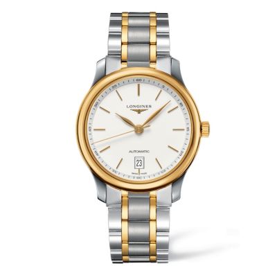 Longines Master Collection two colour bracelet watch