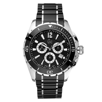Gc men's stainless steel black ceramic chronograph - Product number 8420629