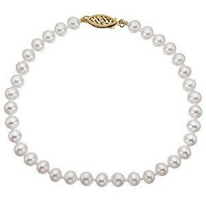 9ct Yellow Gold Cultured Freshwater Pearl Bracelet