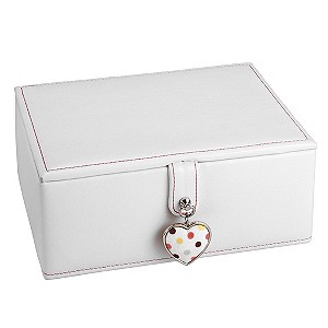 Unbranded Exclusive Medium Cream Jewellery Box