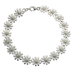 Silver Daisy Bracelet