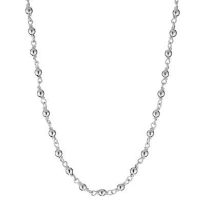 H Samuel Sterling Silver Bead Necklace