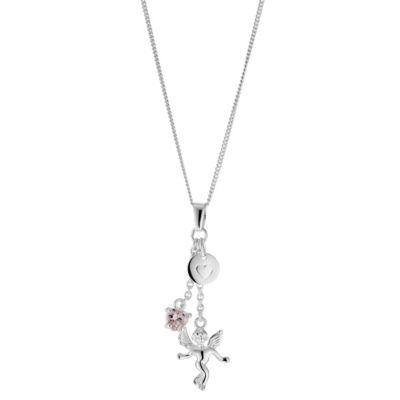 H Samuel Sterling Silver Triple Charm Pendant