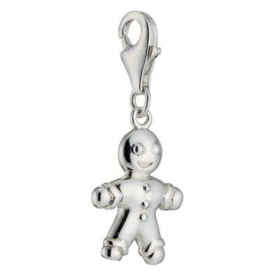 Sterling Silver Gingerbread Man Charm