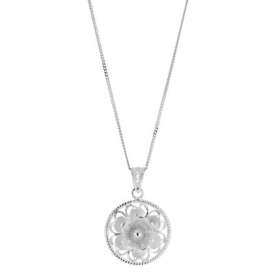 Silver Round Filigree Pendant - Product number 8431663