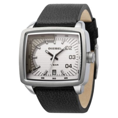 Diesel Men's Silver Dial Brown Leather Strap Watch - Product number 8442703