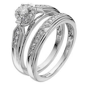 18ct White Gold Third Carat Diamond Bridal Set18ct White Gold Third Carat Diamond Bridal Set